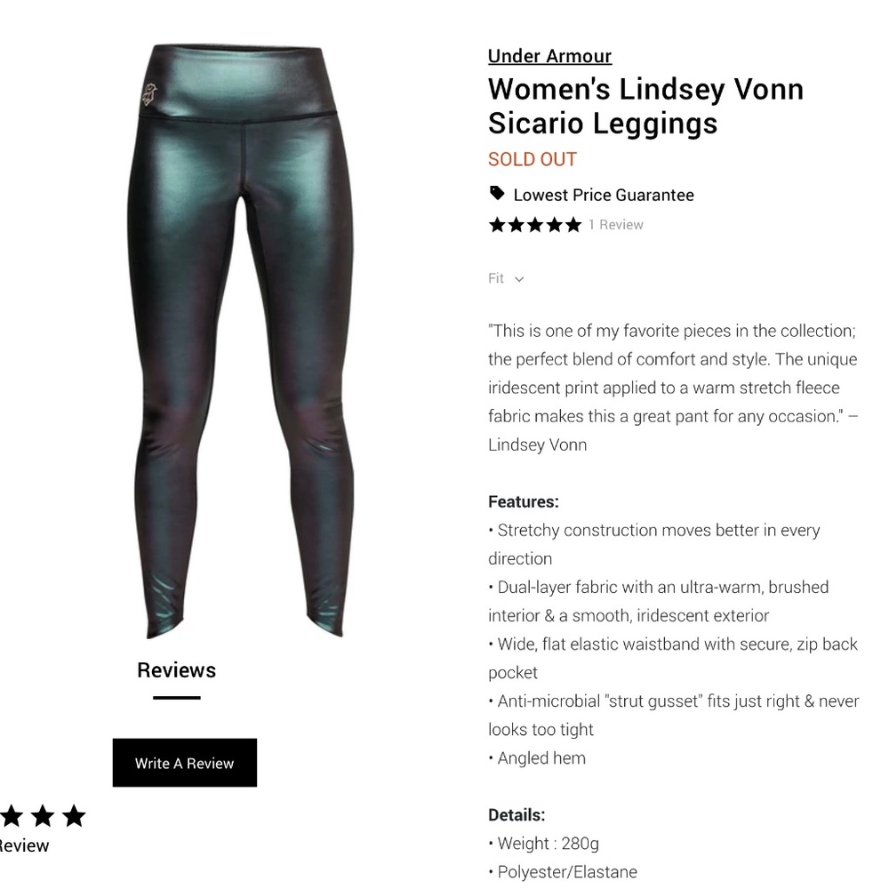 Under armour sicario leggings